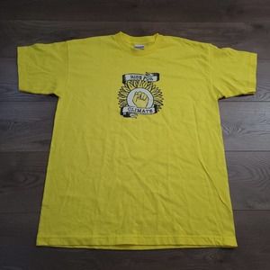 Rise For Climate Shirt Adult Extra Large Yellow Bayside Vintage Made In USA Tee